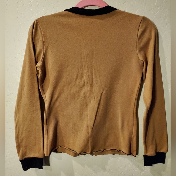 Vintage Playboy Zip Up Tan Light Coat Size Small - Picture 2 of 9